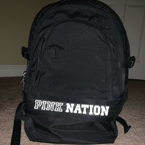 Victoria’s Secret PINK Nation black backpack